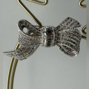 Nadri Crystal Bow Brooch
